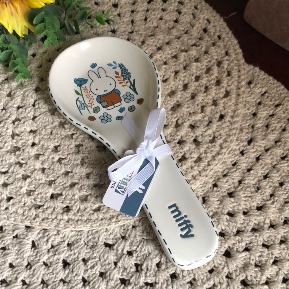 miffy White Ceramic Spoon Rest